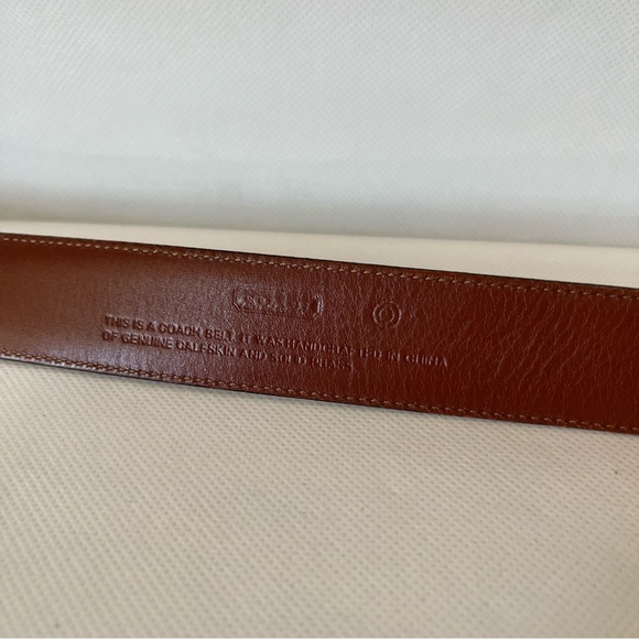 Coach Brown Leather Belt - Picture 5 of 12